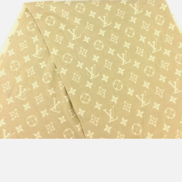 LOUIS VUITTON MONOGRAM CASHMERE SILK SCARF /A0614 - Picture 7 of 14